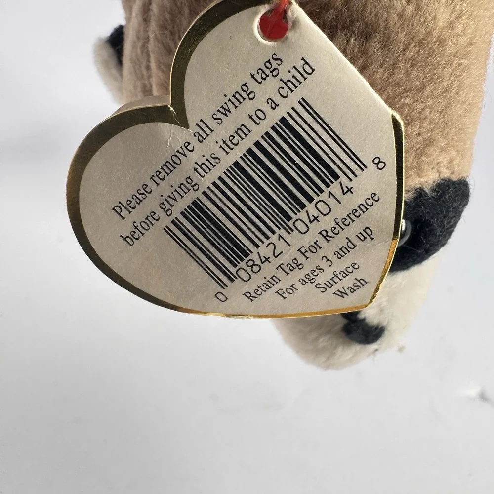 Ty‎ Beanie Baby Ringo Raccoon 1996 PE Pellets Tags Brown Tan Plush
